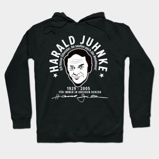 Harald Juhnke Portrait Logo - „Ich hasse Silvester“ Quote Design Hoodie